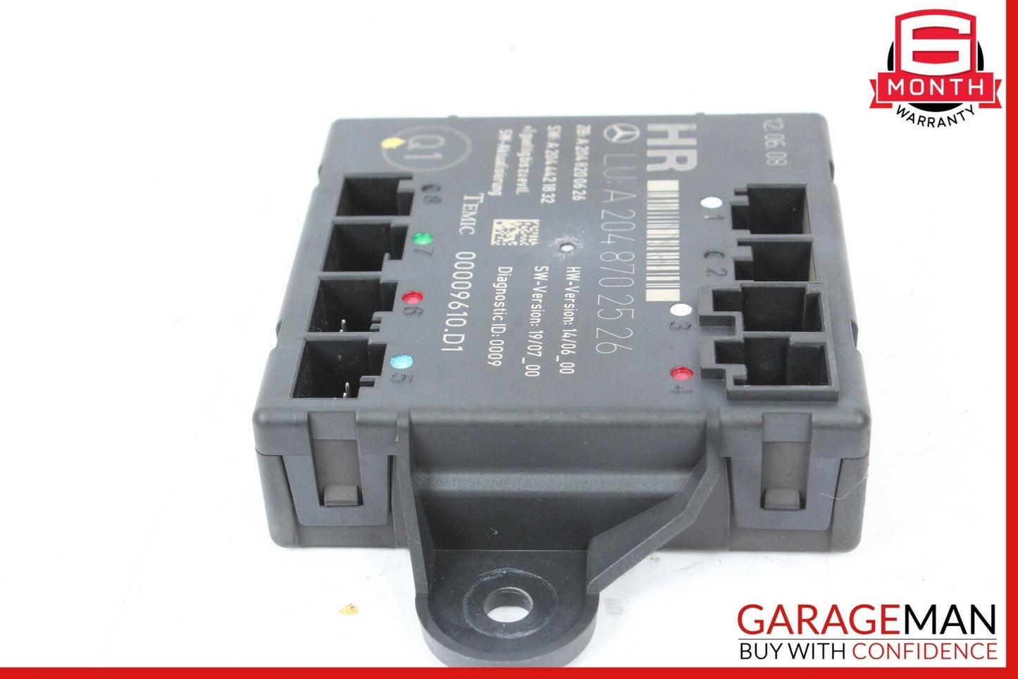08-14 Mercedes W204 C350 Rear Right Side Door Control Module 2048702526 OEM