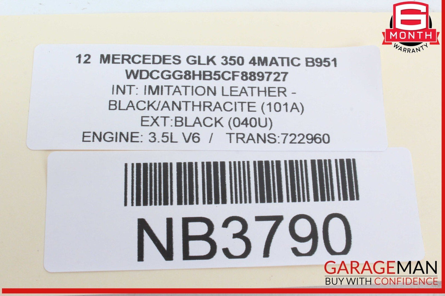 08-18 Mercedes X204 GLK350 4MATIC Front Right Side Door Control Module OEM