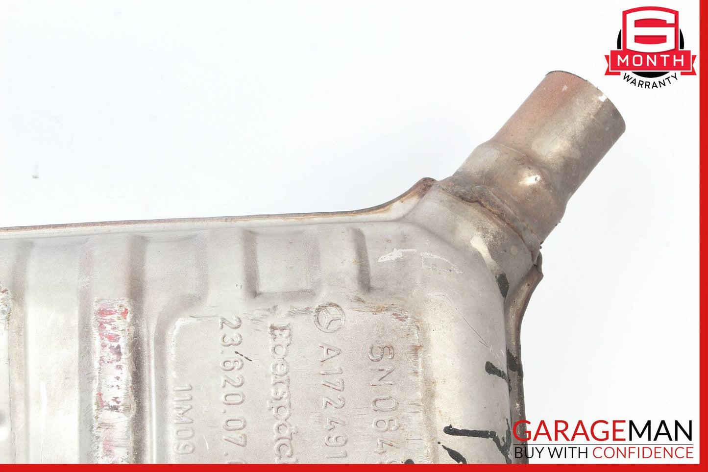 12-16 Mercedes R172 SLK350 M276 Rear Left Exhaust Muffler OEM