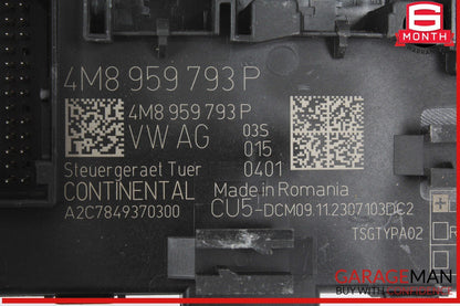 17-24 Audi A4 Front Left Driver Side Door Control Module Unit 4M8959793P OEM