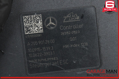 15-20 Mercedes W205 C300 ABS Anti Lock Brake Pump Control Module 2054310000 OEM