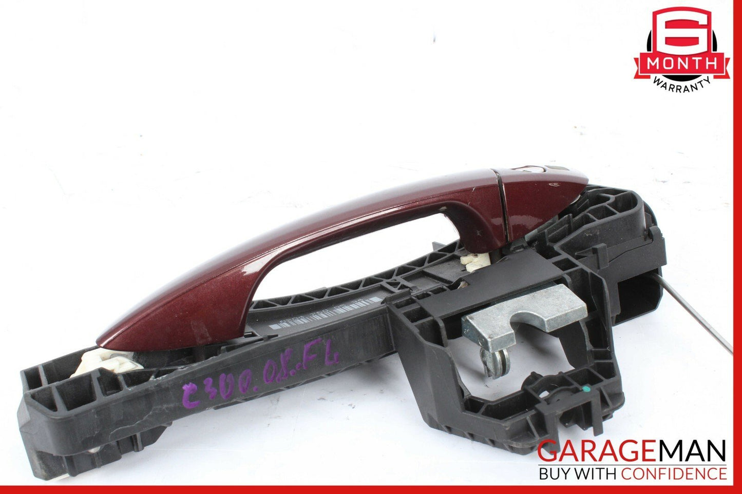 08-11 Mercedes W204 C300 C350 Front Left Driver Side Exterior Door Handle Red