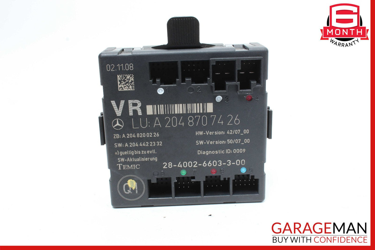 08-18 Mercedes W204 C300 C250 E400 Front Right Side Door Control Module OEM