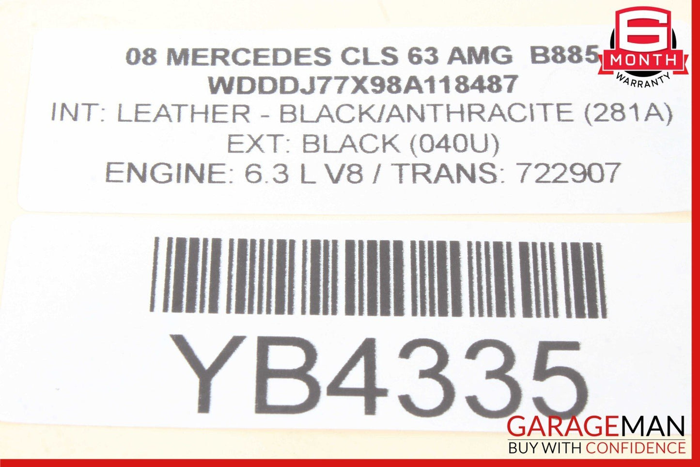 03-11 Mercedes W219 CLS63 E320 Front Left Side Lower Wishbone Control Arm OEM