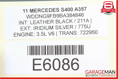 07-13 Mercedes W221 S550 S600 S400 Top Shark Fin Antenna Roof GPS Silver OEM