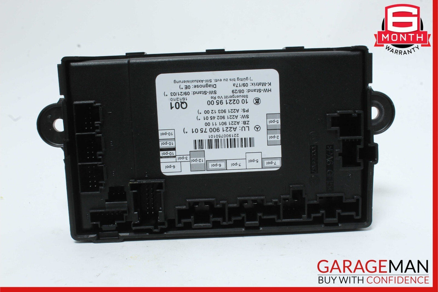 07-13 Mercedes W221 S550 S63 AMG Front Right Door Control Module 2219007501 OEM