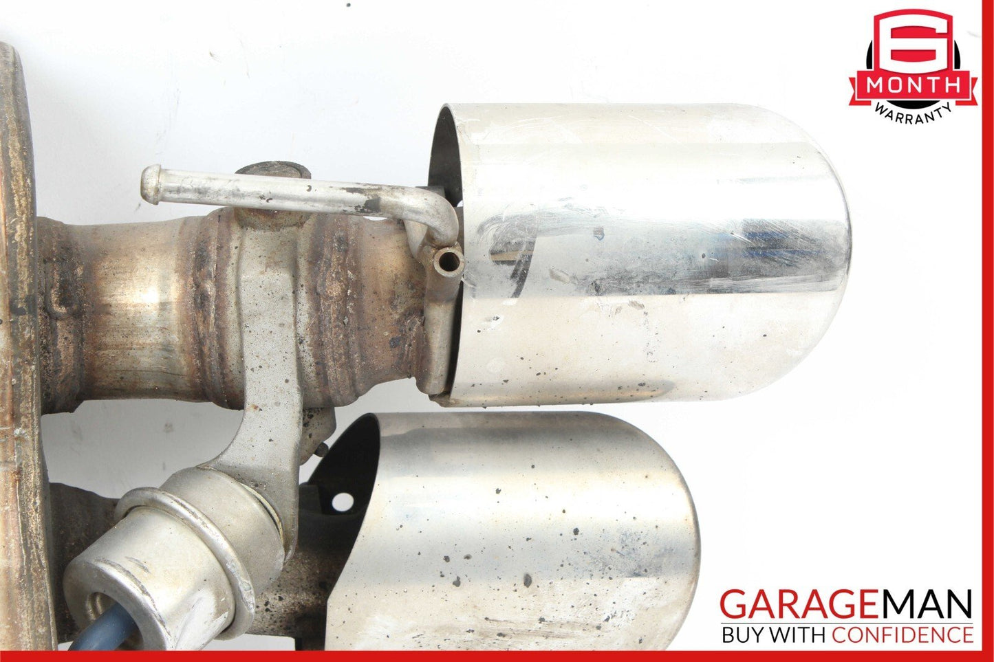 14-17 Maserati Ghibli M157 Rear Left Driver Side Exhaust Muffler Dual Tip