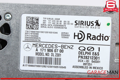 09-13 Mercedes X164 GL450 E350 Sirius Satellite Radio Receiver 1719060700 OEM