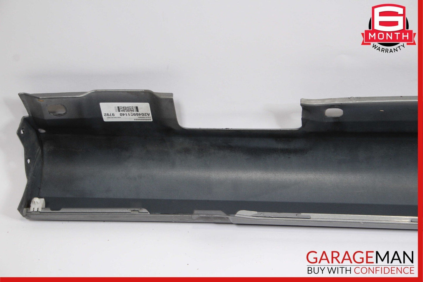 08-14 Mercedes W204 C300 C350 Left Side Skirt Rocker Moulding Cover Panel Silver