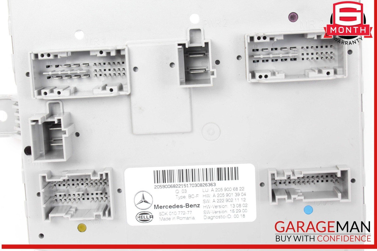 15-20 Mercedes W205 C300 GLC43 C63 AMG SAM Signal Lamp Control Module OEM