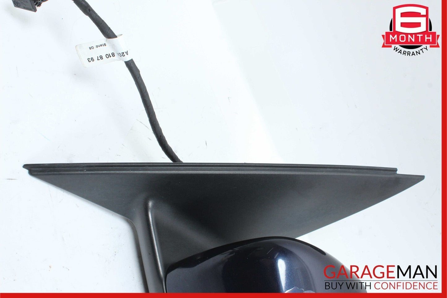 12-14 Mercedes W204 C250 C300 Front Left Side Mirror Door Rear View Blue OEM