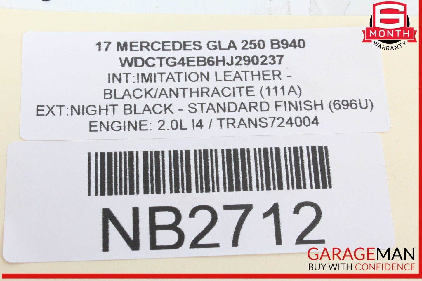 15-20 Mercedes X156 GLA250 Front Right Side Door Window Regulator Motor Unit OEM