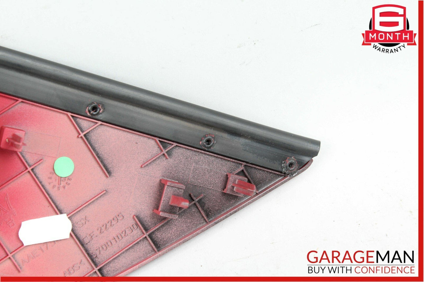 14-18 Maserati Quattroporte Front Left Dashboard Dash End Cover Trim Panel Red