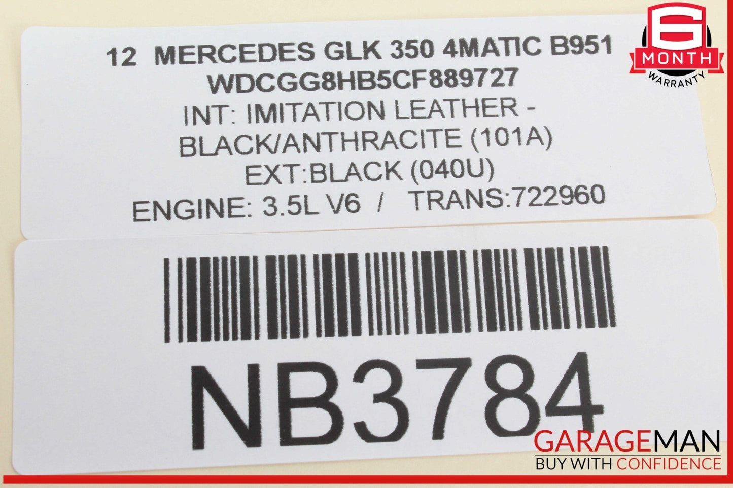 08-16 Mercedes X204 GLK350 4MATIC Front Left Door Window Regulator Motor OEM