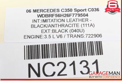 01-07 Mercedes W203 C350 Sport Rear Left Side Window Regulator Motor OEM