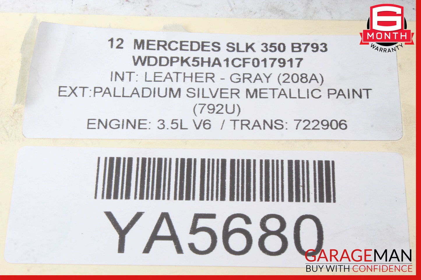 12-20 Mercedes R172 SLK350 Rear Right Side Upper Control Arm OEM