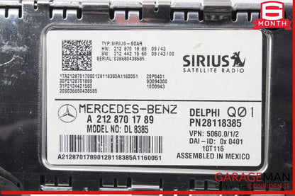 10-17 Mercedes W212 E350 CLS550 Sirius Satellite Radio Receiver Module Unit OEM