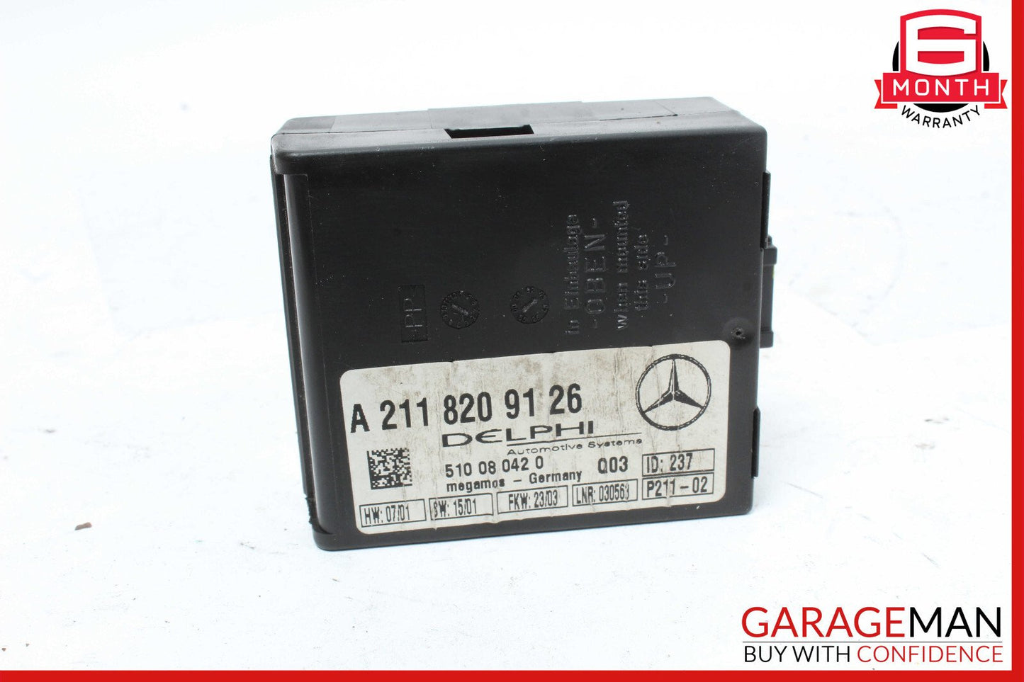 Mercedes W203 C240 SL500 CLK320 Anti Theft Alarm Module 2118209126 OEM