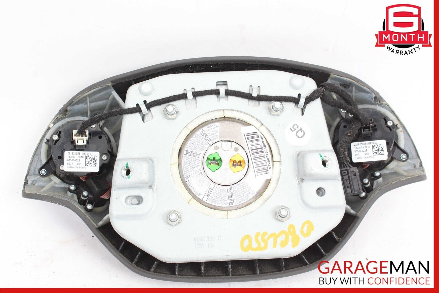 07-10 Mercedes W216 CL550 CL500 S550 Steering Wheel Airbag Air Bag Black OEM
