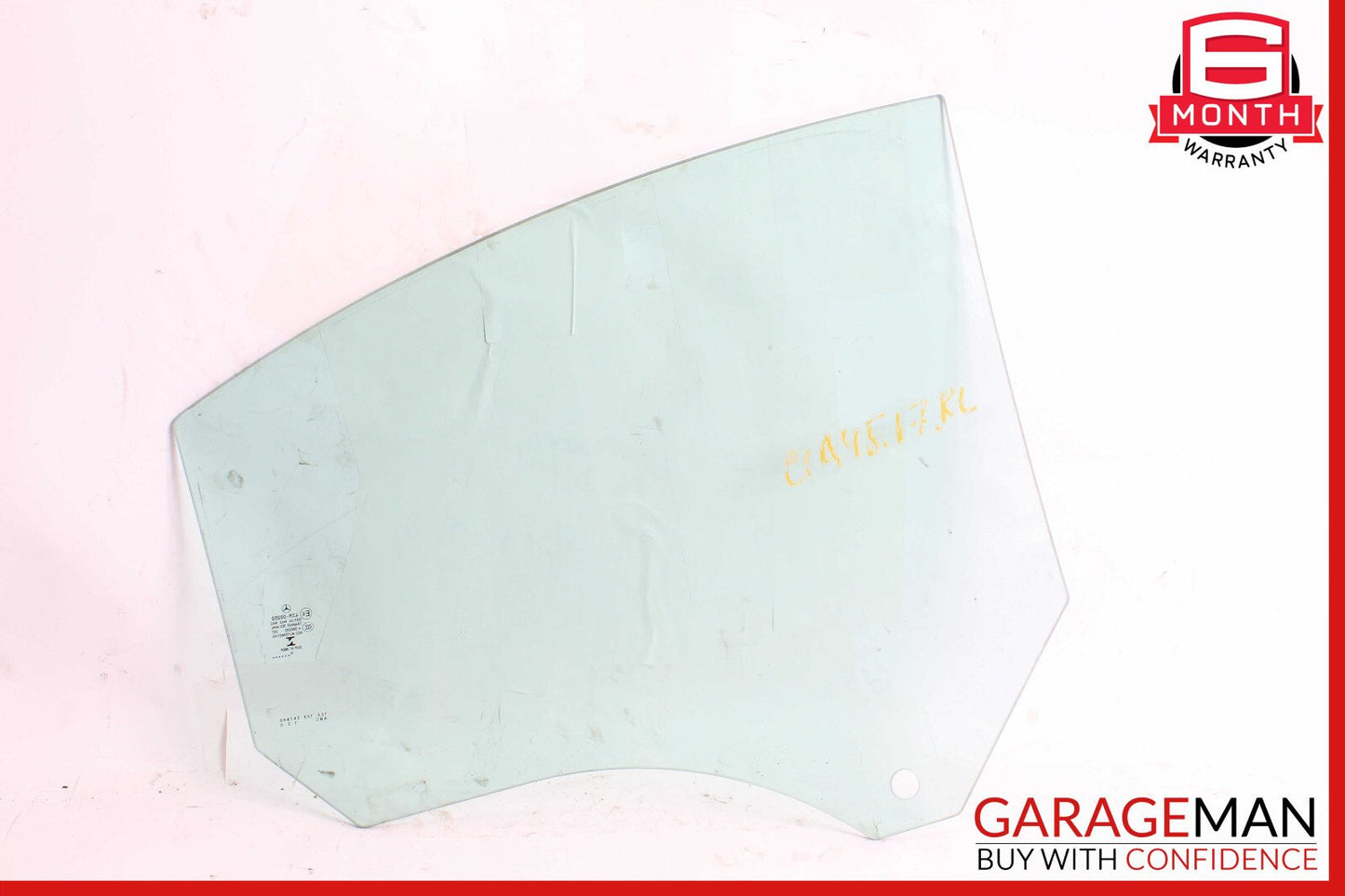 14-18 Mercedes W117 CLA45 Rear Left Driver Side Door Window Auto Glass Panel OEM