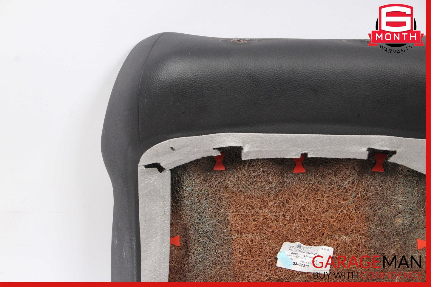 05-07 Mercedes W203 C230 Front Right Side Top Upper Seat Cushion Cover Black OEM