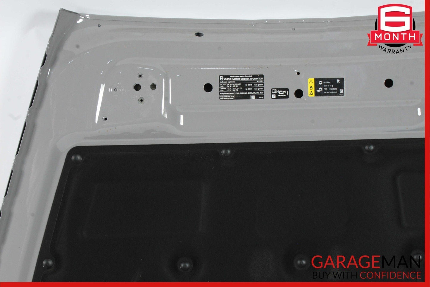 19-22 Rolls Royce Cullinan Front Hood Bonnet Lid Cover Panel Gray OEM