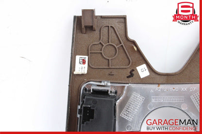 10-13 Mercedes W212 E400 E350 E550 Center Console Switch Trim Cover Bezel Wood