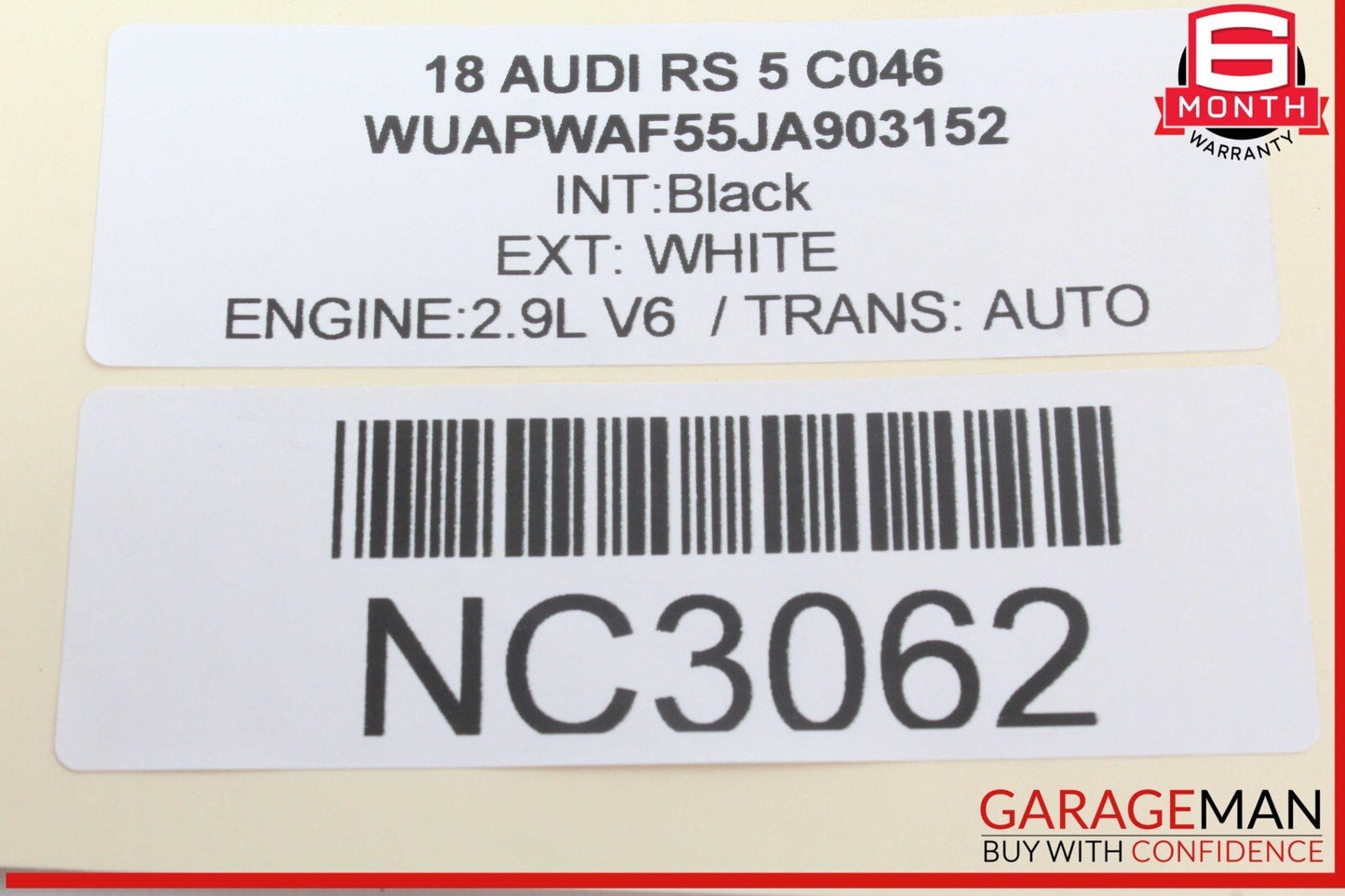 18-23 Audi RS5 S5 Front Right Passenger Side Window Regulator Motor 8W0959801