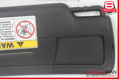 05-11 Mercedes R171 SLK300 Front Right Sun Visor Sunvisor Shade Cover Black