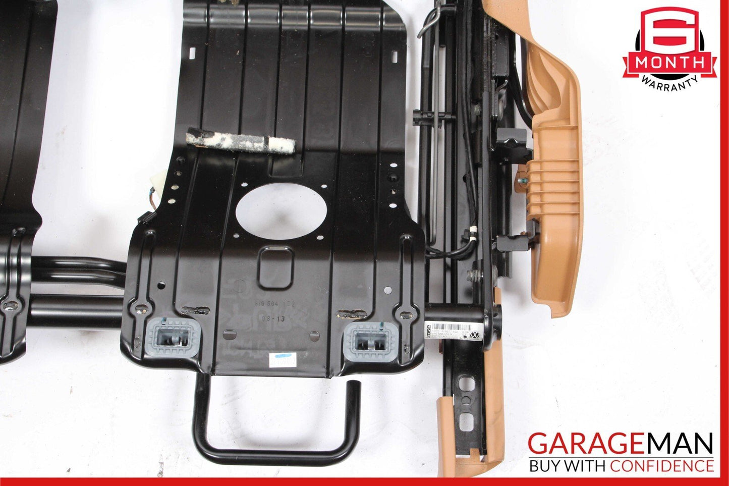 11-17 Porsche Cayenne 958 Rear Left Side Top Upper Seat Cushion Assembly Brown