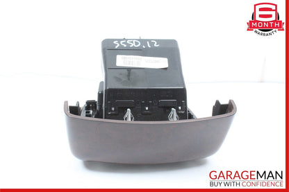 07-13 Mercedes W221 S550 Rear Center Console AC A/C Air Vent Trim Bezel Wood OEM