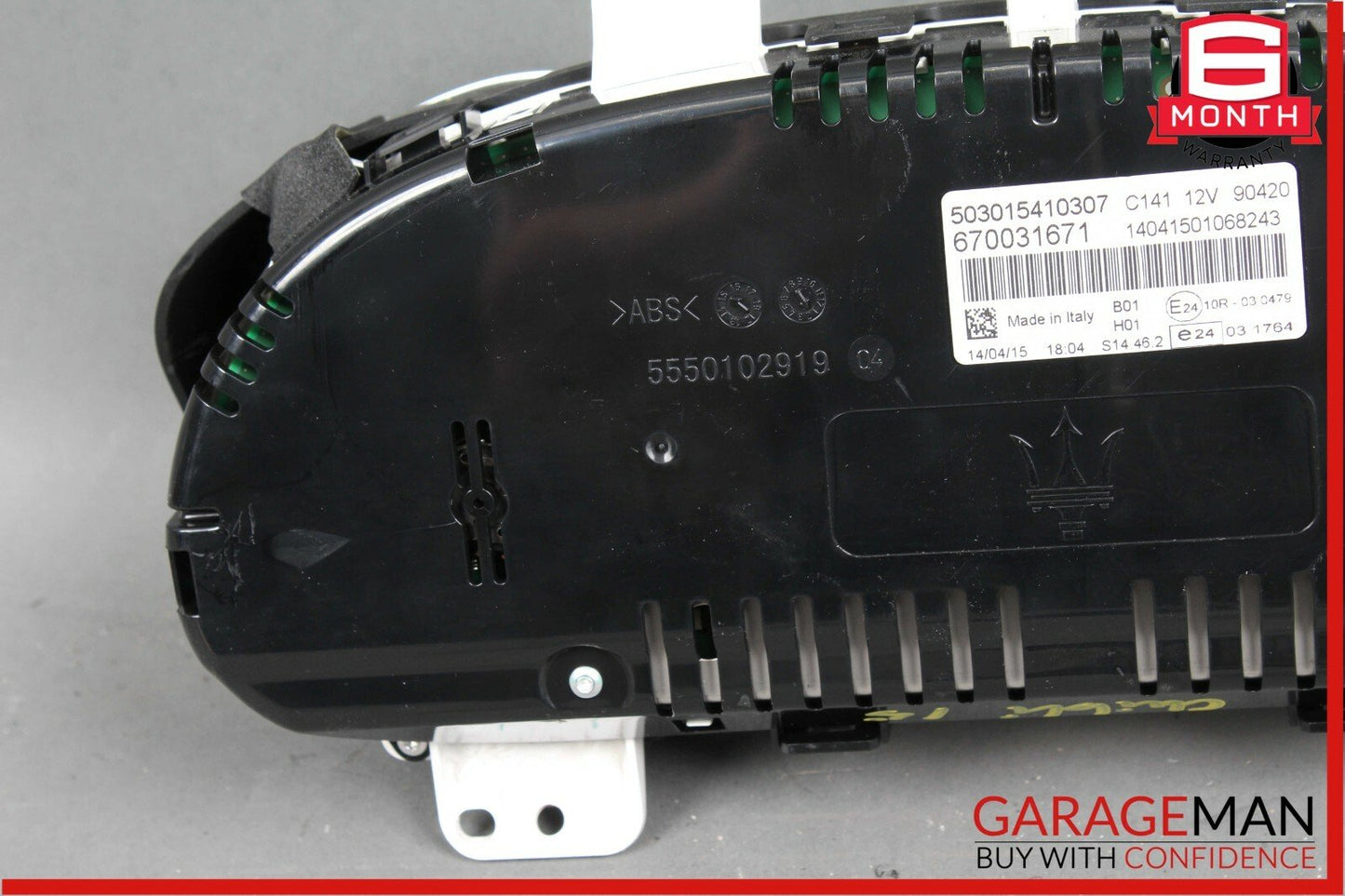 14-17 Maserati Ghibli S Speedometer Odometer Instrument Cluster Gauge OEM