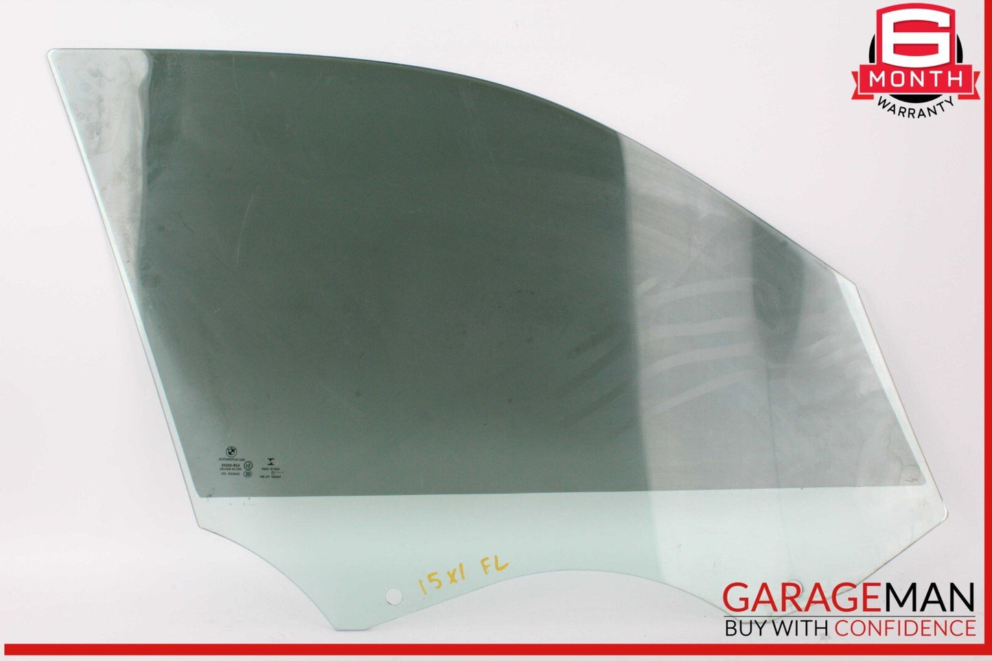 12-15 BMW X1 Front Left Driver Side Door Window Glass 2990295 OEM