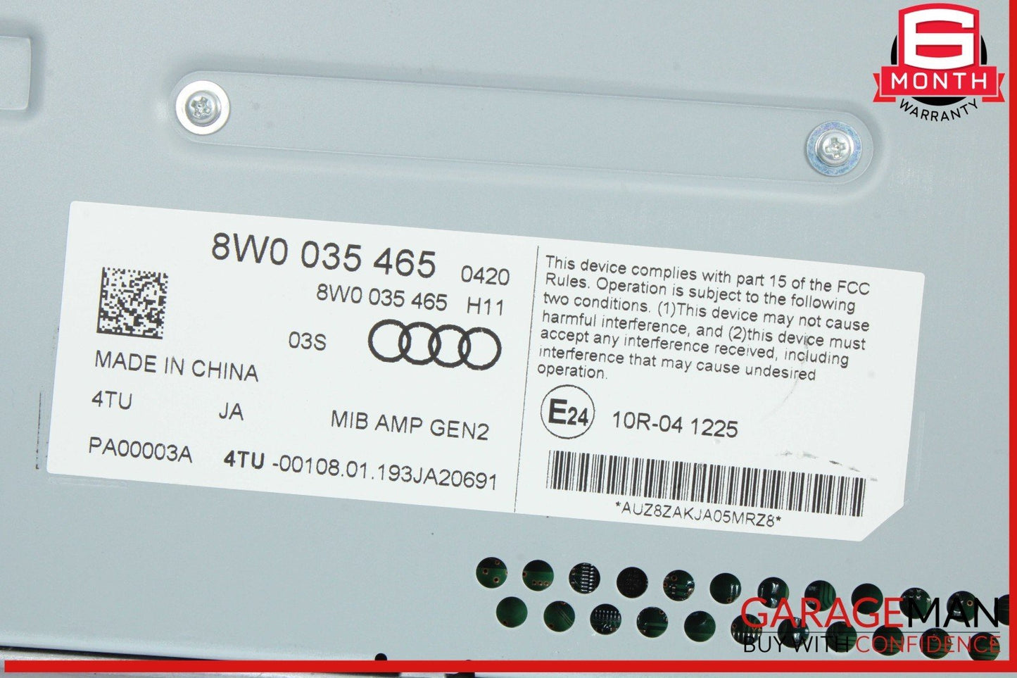 17-24 Audi S5 RS5 A4 Audio Stereo Sound Amplifier AMP 8W0035465 OEM