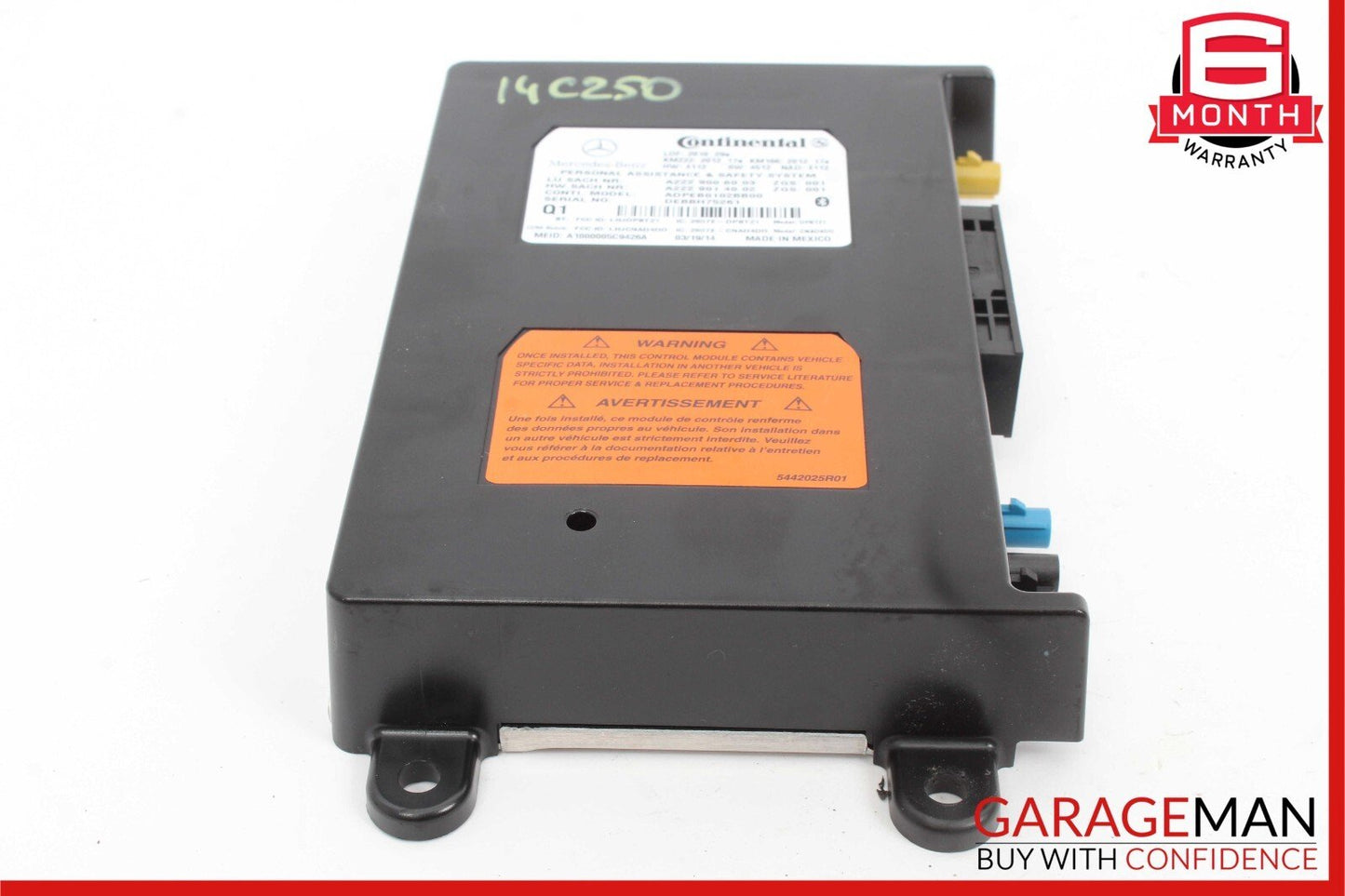 12-20 Mercedes W204 C250 E550 SL400 Communication Control Module Unit Q1 OEM