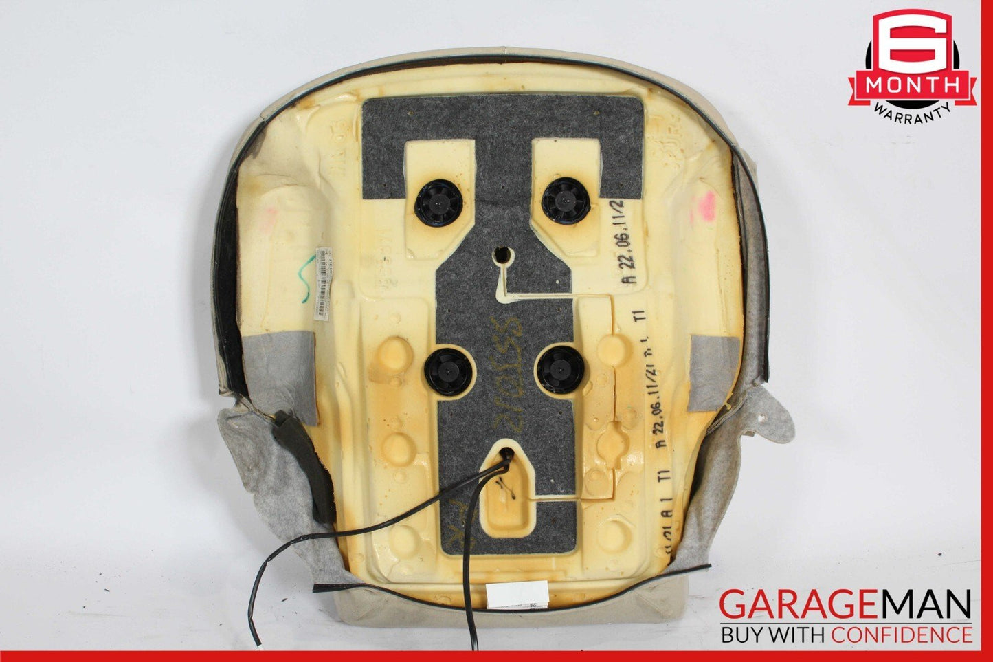 10-13 Mercedes W221 S400 S550 Front Right Side Bottom Lower Seat Cushion Beige