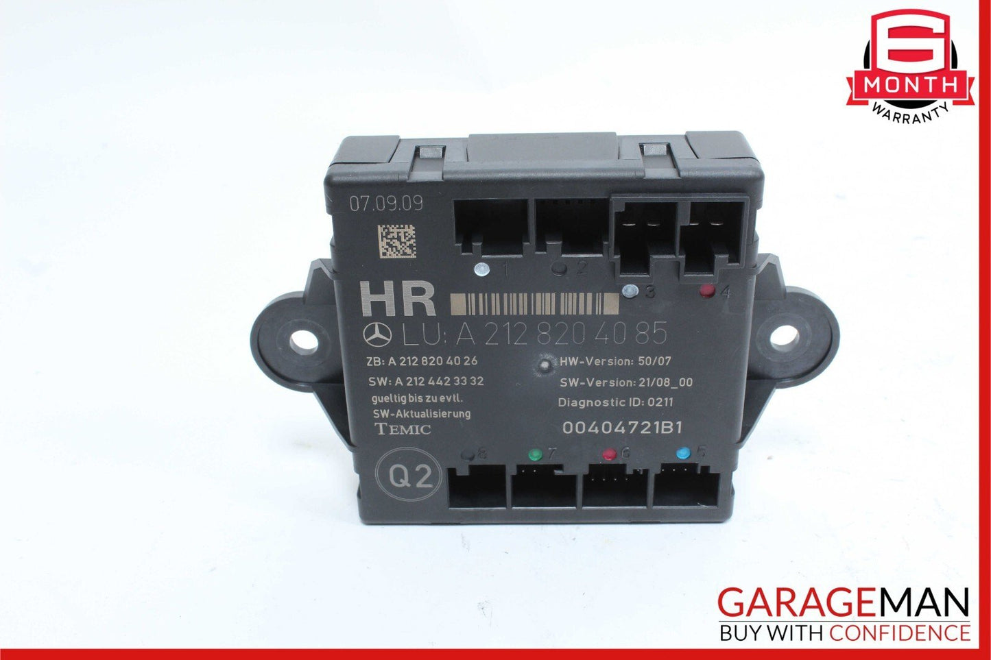 08-18 Mercedes W212 E350 C350 C300 Rear Right Side Door Control Module Unit OEM