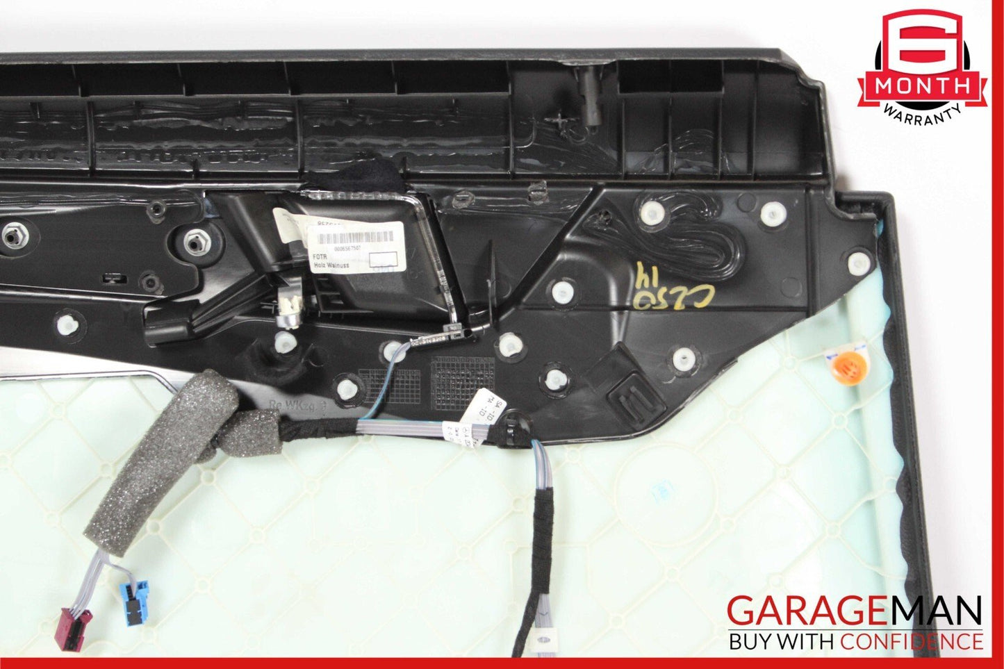 08-14 Mercedes W204 C250 Sedan Rear Right Side Interior Door Panel Black OEM
