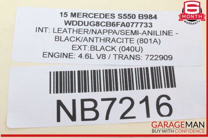 14-17 Mercedes W222 S550 Trunk Lid Tailgate Lock Latch 2047500061 OEM