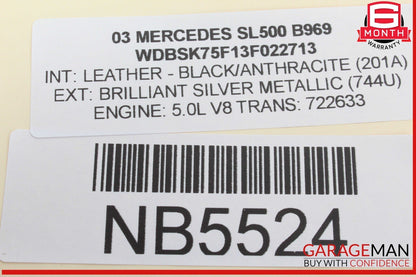 00-03 Mercedes R230 SL500 CL55 Keyless Go Entry Control Module 2305450132 OEM