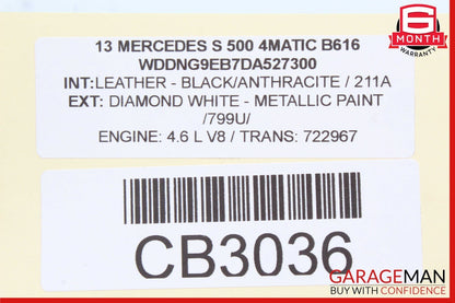 07-13 Mercedes W221 S550 Front Right Under Seat Control Module Unit 2218707493