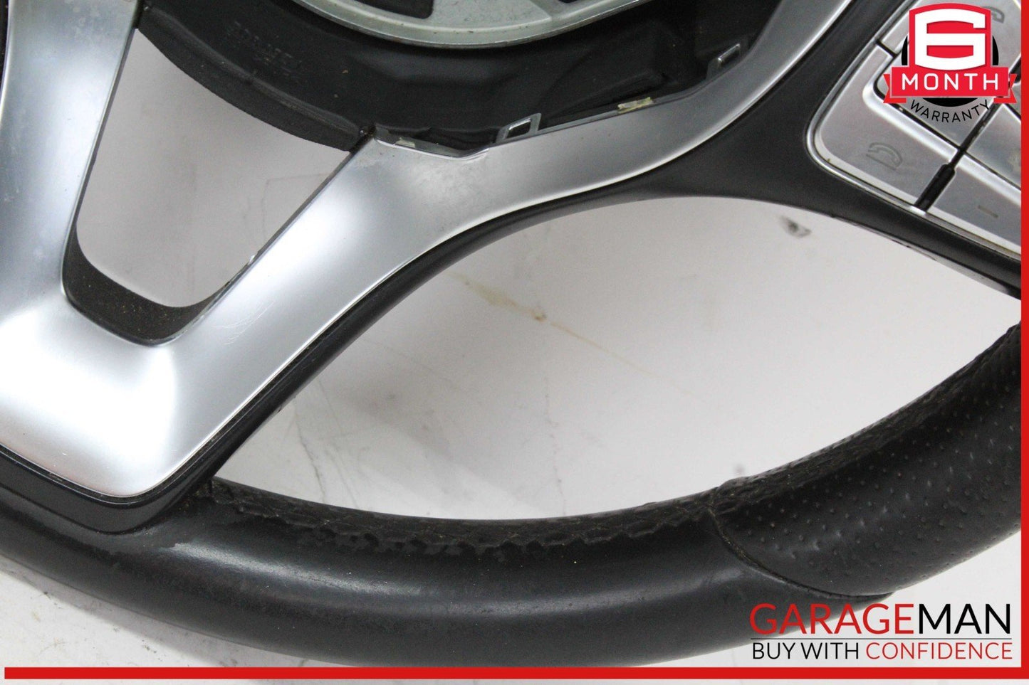 15-18 Mercedes W205 C300 GLC300 Steering Wheel Black w/ Paddle Shifters OEM