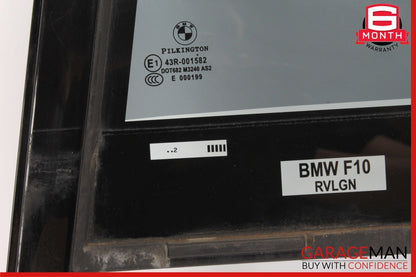 11-16 BMW 525i 535i 550i Rear Left Side Quarter Window Glass OEM