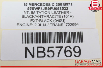 15-20 Mercedes W205 C300 GLC43 Front Left Side Seat Control Switch Module Unit
