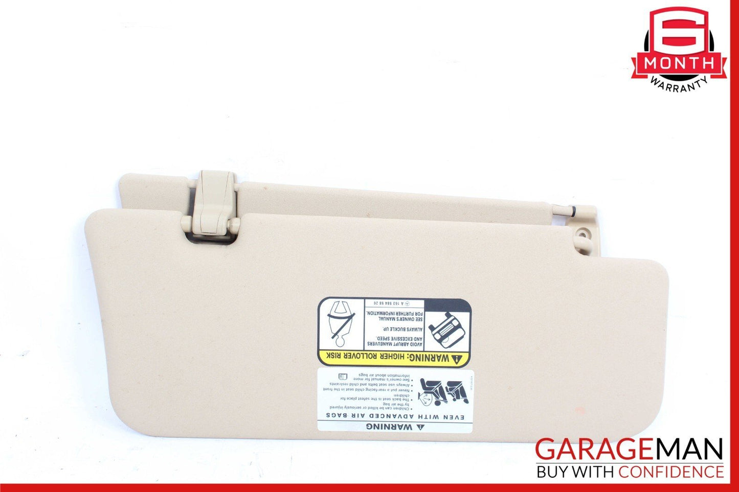 06-12 Mercedes X164 GL450 Front Left Side Sun Visor Sunvisor Shade Brown OEM