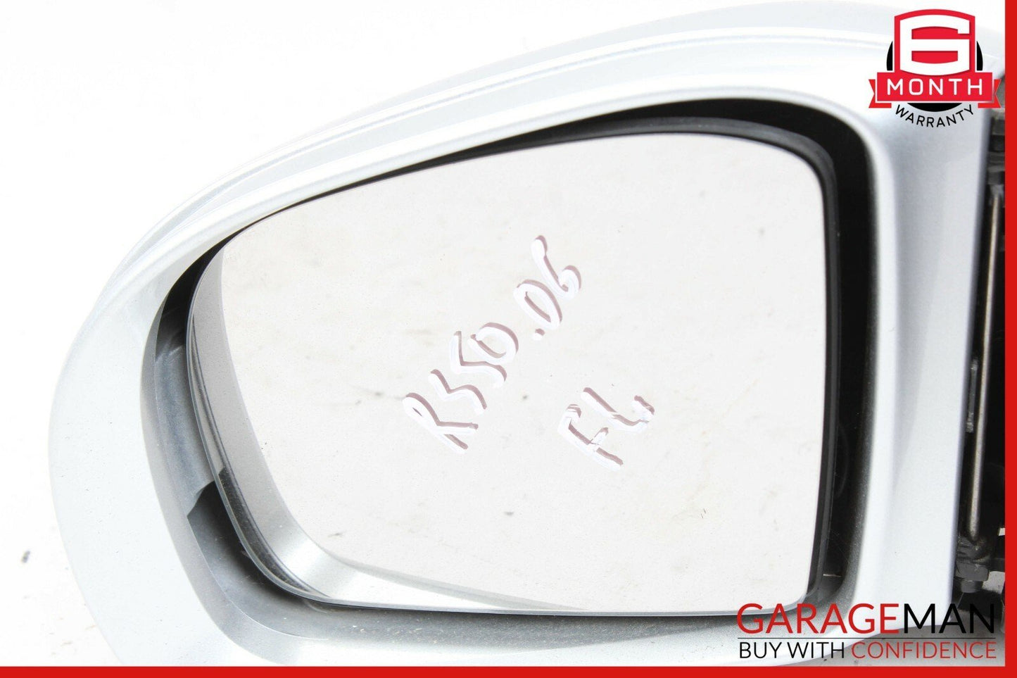 06-10 Mercedes W251 R320 R350 Front Left Side Mirror Door Rear View Silver OEM