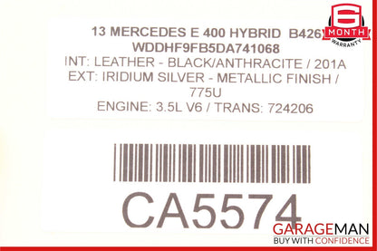 10-16 Mercedes W212 E400 E350 C300 Front Active Lane Assist Front Camera OEM