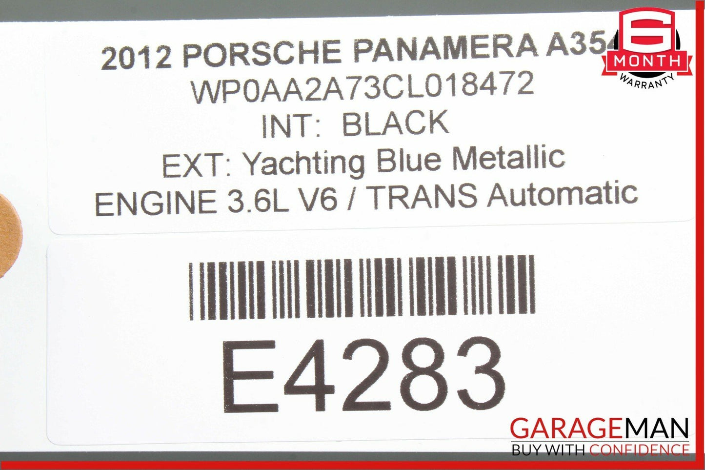 10-13 Porsche Panamera 970 Gateway Network Chassis Control Module 97061811515