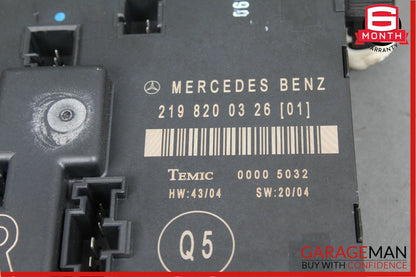 06-11 Mercedes W219 CLS55 Rear Right Door Control Module 2198200326 OEM