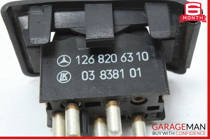 86-91 Mercedes W126 420SEL Rear Right Window Switch 1268206310 OEM